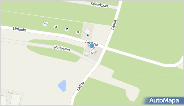 Budy Mszczonowskie, Limonki, 32, mapa Budy Mszczonowskie