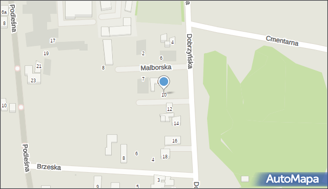 Bydgoszcz, Lipnowska, 10, mapa Bydgoszczy