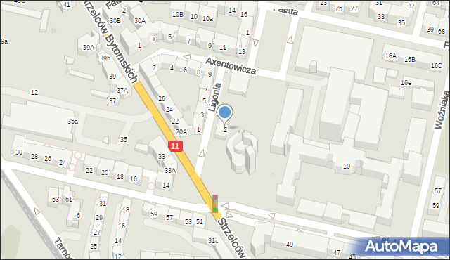 Bytom, Ligonia Juliusza, 2, mapa Bytomia