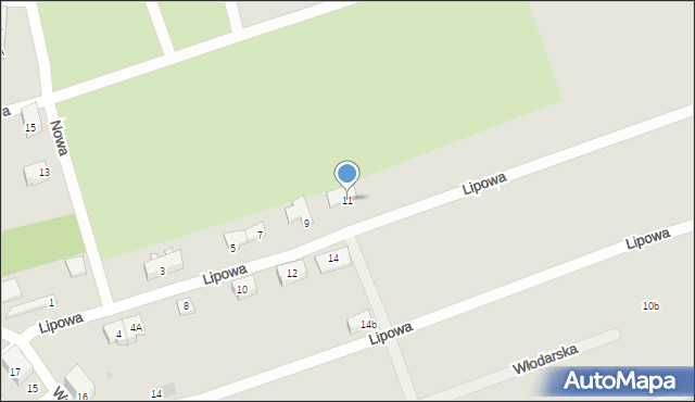 Bytom, Lipowa, 11, mapa Bytomia