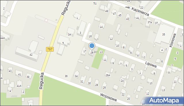 Celestynów, Lipowa, 15, mapa Celestynów
