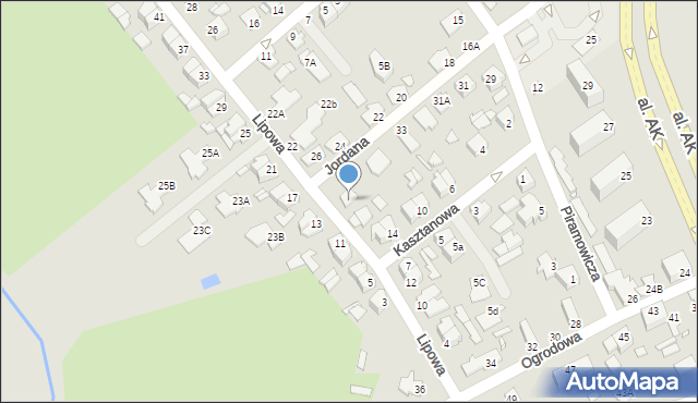 Chełm, Lipowa, 18, mapa Chełma