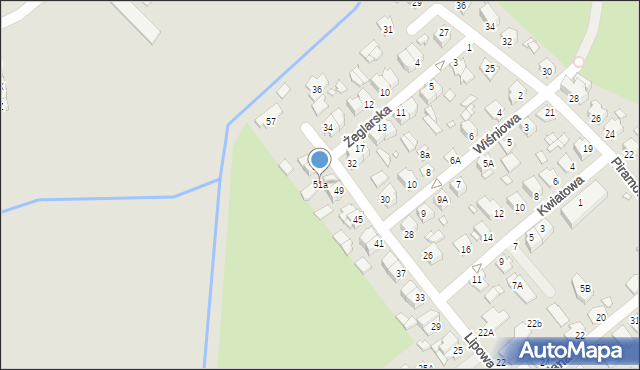 Chełm, Lipowa, 51a, mapa Chełma