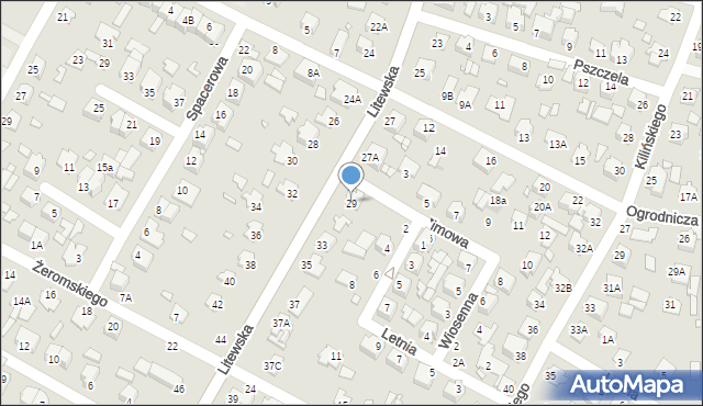 Chełm, Litewska, 29, mapa Chełma