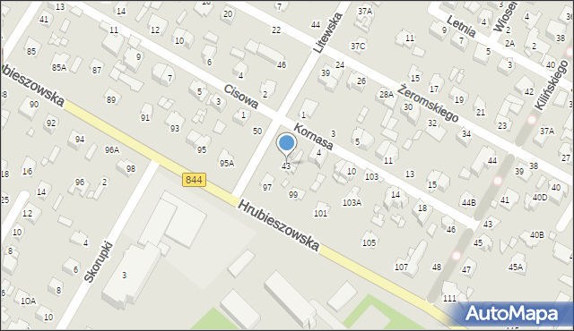 Chełm, Litewska, 43, mapa Chełma