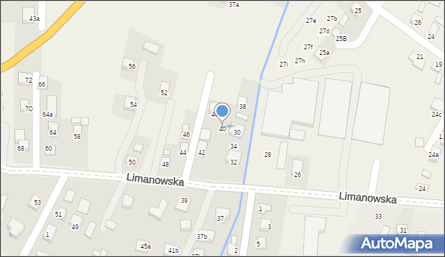 Chełmiec, Limanowska, 40, mapa Chełmiec