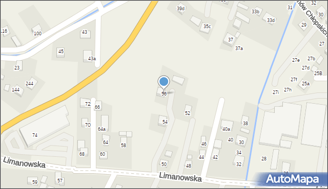 Chełmiec, Limanowska, 56, mapa Chełmiec