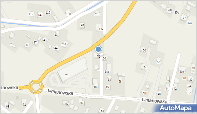 Chełmiec, Limanowska, 72, mapa Chełmiec