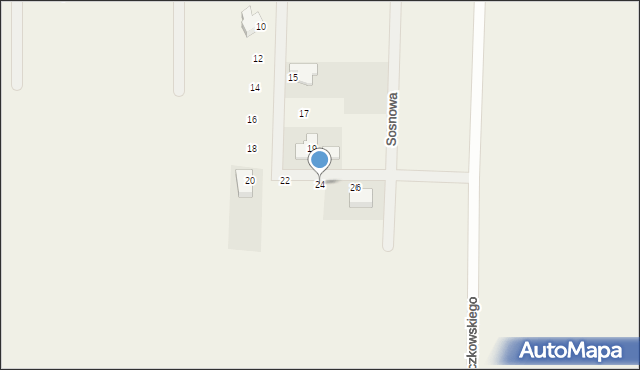 Chmieleniec, Lipowa, 24, mapa Chmieleniec