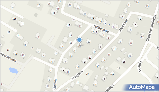 Chmielno, Lipowa, 10, mapa Chmielno