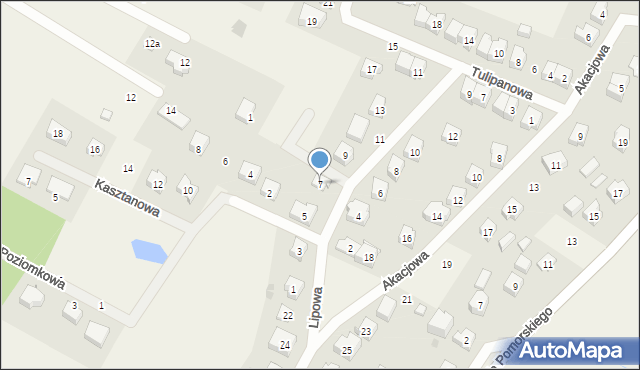 Chmielno, Lipowa, 7, mapa Chmielno