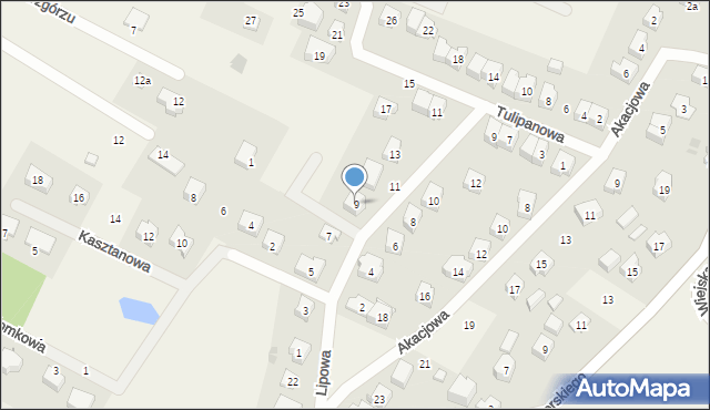 Chmielno, Lipowa, 9, mapa Chmielno