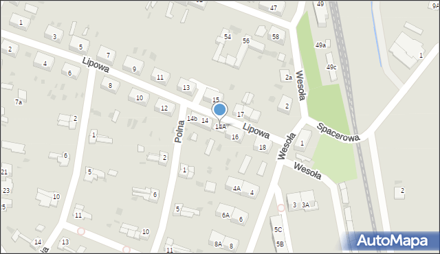 Chocianów, Lipowa, 14A, mapa Chocianów