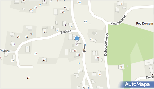 Chorowice, Lipowa, 15, mapa Chorowice