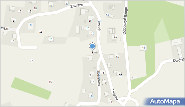 Chorowice, Lipowa, 7, mapa Chorowice