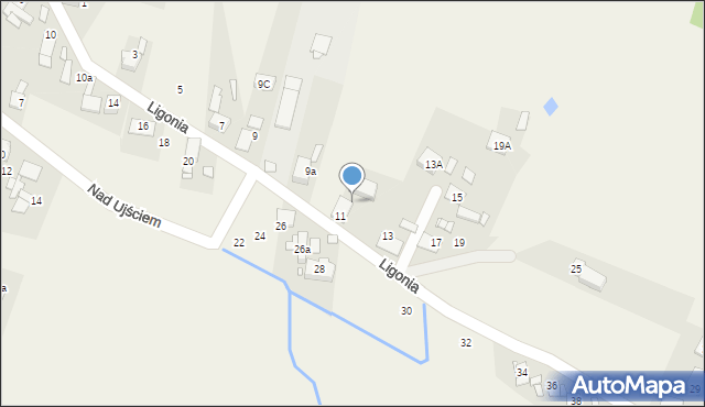 Chróścice, Ligonia, 11a, mapa Chróścice