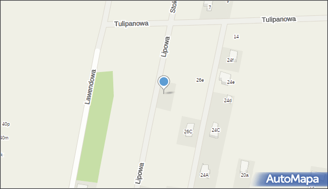 Chrośla, Lipowa, 8, mapa Chrośla