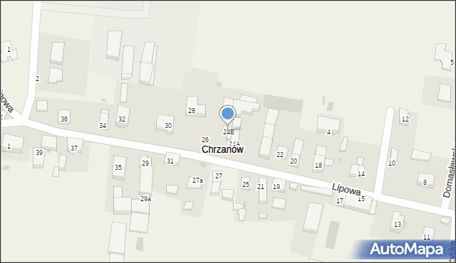 Chrzanów, Lipowa, 24B, mapa Chrzanów