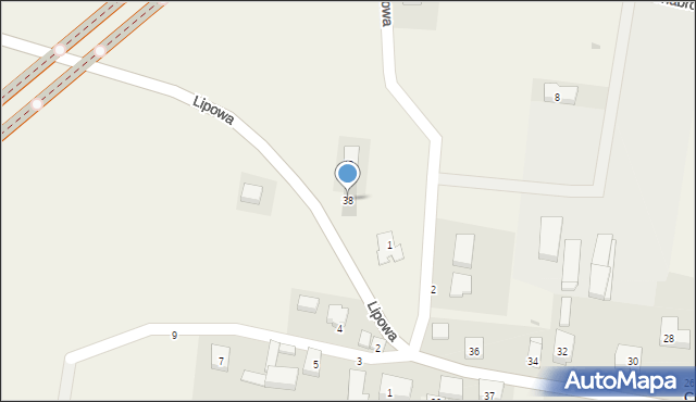 Chrzanów, Lipowa, 38, mapa Chrzanów
