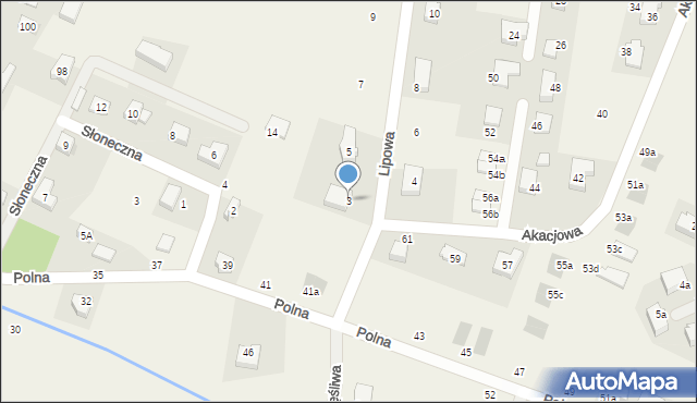 Chrząstawa Mała, Lipowa, 3, mapa Chrząstawa Mała