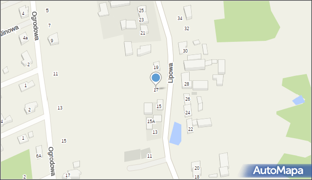 Chwalęcice, Lipowa, 17, mapa Chwalęcice