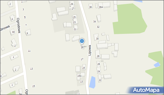 Chwalęcice, Lipowa, 19, mapa Chwalęcice