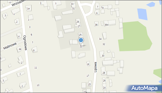 Chwalęcice, Lipowa, 21, mapa Chwalęcice