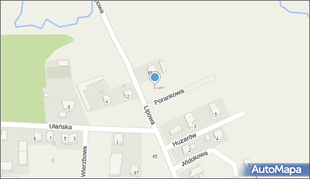 Chwalęcice, Lipowa, 66, mapa Chwalęcice