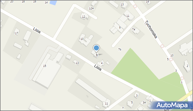 Chwaszczyno, Lisia, 6, mapa Chwaszczyno