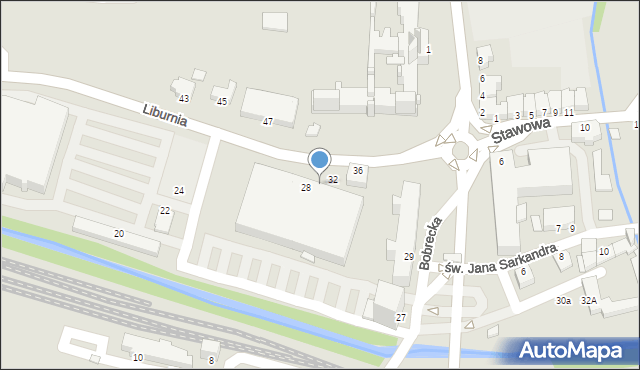 Cieszyn, Liburnia, 30, mapa Cieszyna