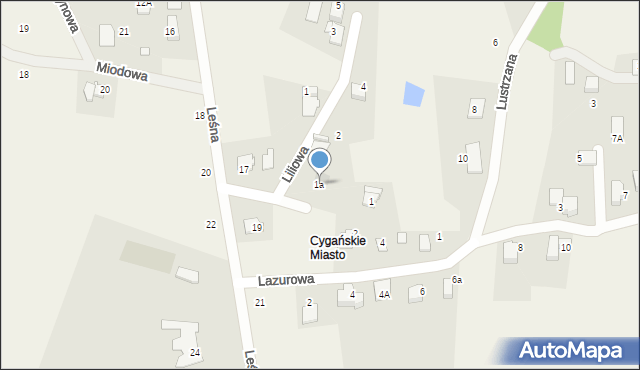Czaniec, Literacka, 1a, mapa Czaniec