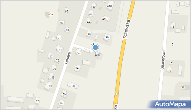 Czarlin, Lipowa, 50, mapa Czarlin