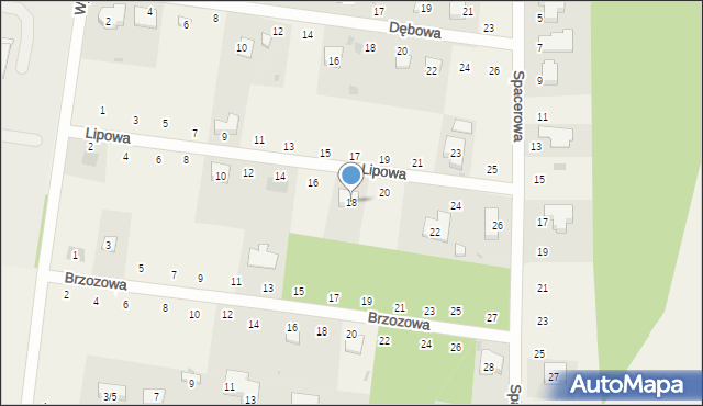 Czarnocin, Lipowa, 18, mapa Czarnocin