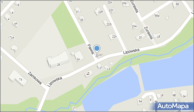 Czechowice-Dziedzice, Lipowska, 22, mapa Czechowic-Dziedzic