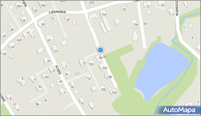 Czechowice-Dziedzice, Lipowska, 33c, mapa Czechowic-Dziedzic