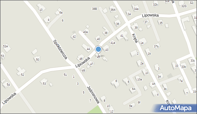 Czechowice-Dziedzice, Lipowska, 45, mapa Czechowic-Dziedzic