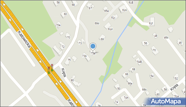Czechowice-Dziedzice, Lipowska, 73a, mapa Czechowic-Dziedzic