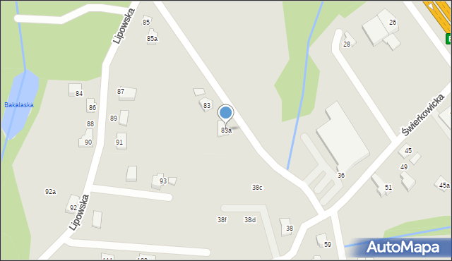 Czechowice-Dziedzice, Lipowska, 83a, mapa Czechowic-Dziedzic