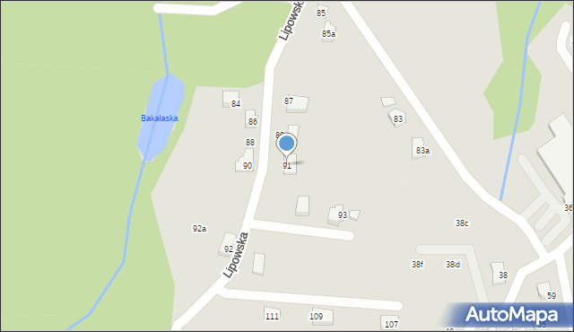 Czechowice-Dziedzice, Lipowska, 91, mapa Czechowic-Dziedzic