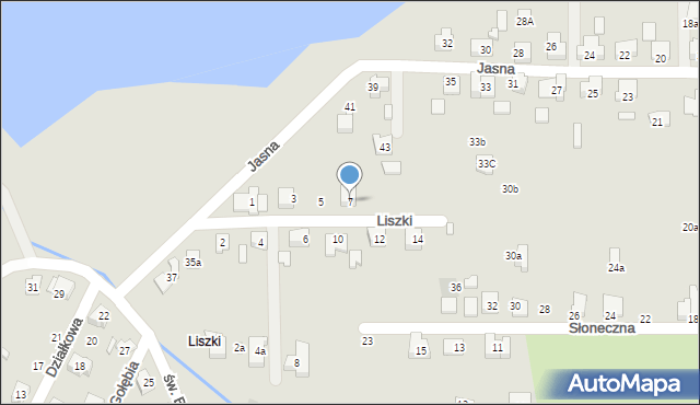 Czechowice-Dziedzice, Liszki, 7, mapa Czechowic-Dziedzic