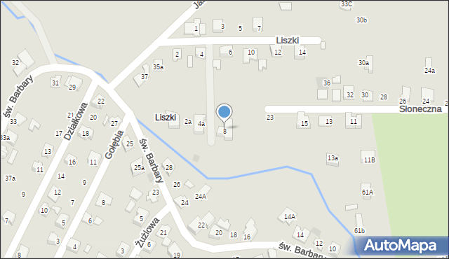 Czechowice-Dziedzice, Liszki, 8, mapa Czechowic-Dziedzic