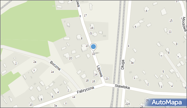 Czeremcha, Lipowa, 12, mapa Czeremcha