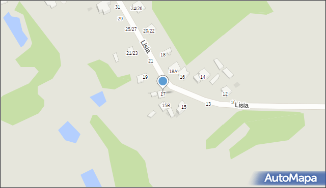 Częstochowa, Lisia, 17, mapa Częstochowy