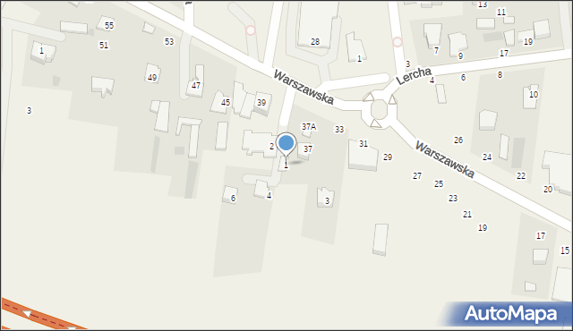 Czosnów, Lipowa, 1, mapa Czosnów