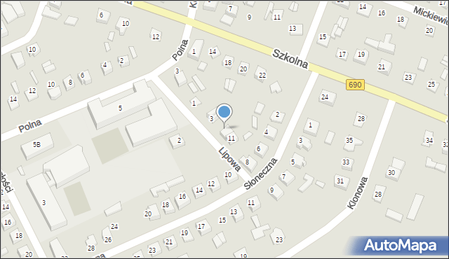 Czyżew, Lipowa, 9, mapa Czyżew