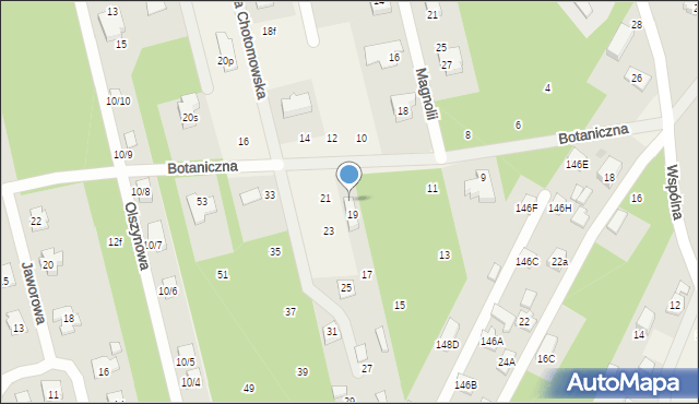 Dąbrowa Chotomowska, Lipowa, 16E, mapa Dąbrowa Chotomowska