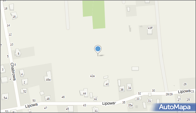 Dąbrówka Wielka, Lipowa, 40c, mapa Dąbrówka Wielka