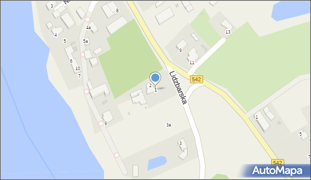 Dąbrówno, Lidzbarska, 1, mapa Dąbrówno