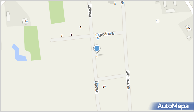Dalików, Lipowa, 7, mapa Dalików