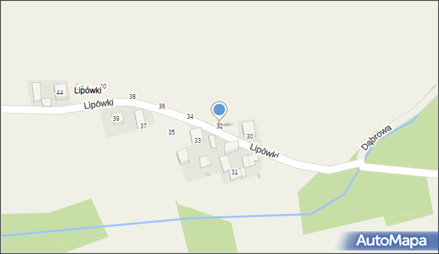 Damice, Lipówki, 32, mapa Damice